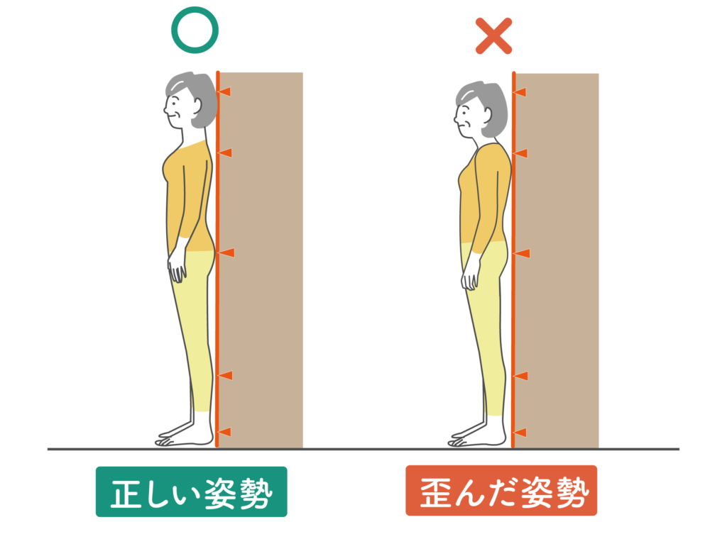 直立姿勢の比較